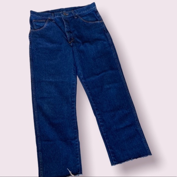 𝅺legendary Gold Men's Straight Leg Jeans with Frayed Hem Size 34 x 26.5 - Picture 2 of 14